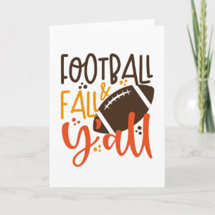 Carte Football d'automne et vous tous