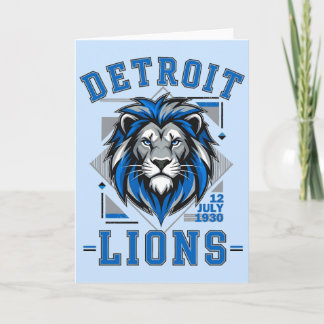 Carte football des Detroit Lions