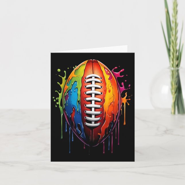Carte Football Drip Graphique Joueur de ballon sport Gar (Devant)