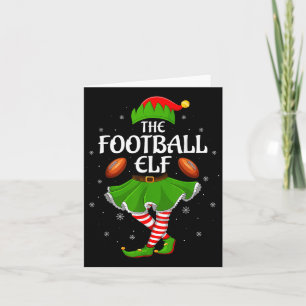 Carte Football Elf Noël Famille Filles Femmes Elf Squa