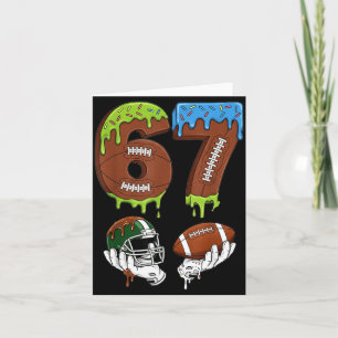 Carte Football Glace au Lait Goutte Numéro 67 Joueur 67e