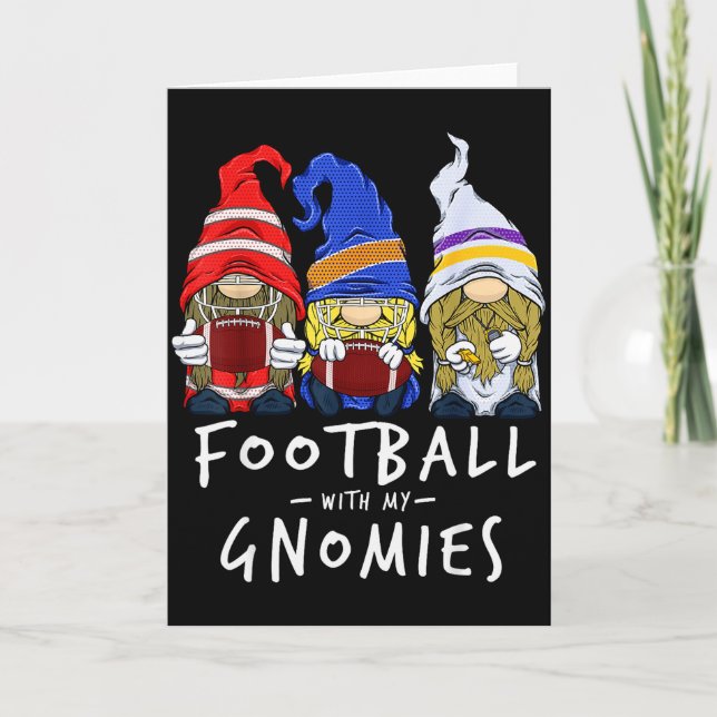 Carte Football Gnomes Football With My Gnomies For Boys  (Devant)