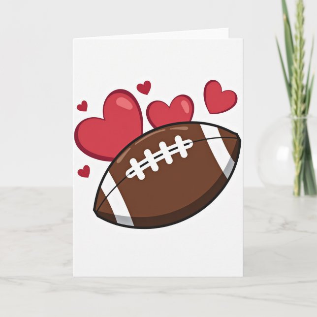 Carte Football Hearts Delightful Card (Devant)