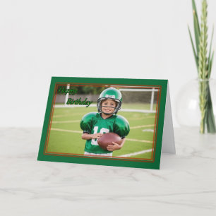 Carte Football Jersey Boy's Birthday Card