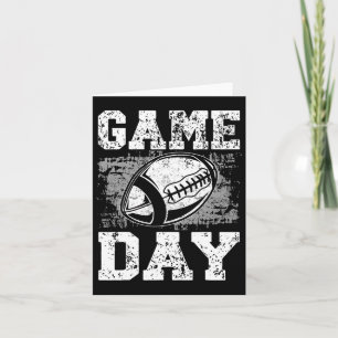 Carte Football Jour de Match Rétro Throwback Hommes Femm