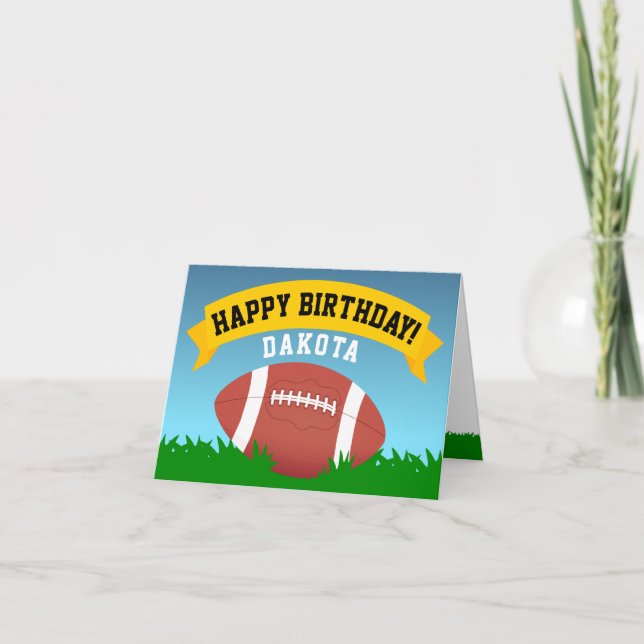 Carte Football Joyeux anniversaire (Devant)