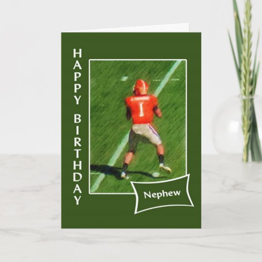 Carte Football Joyeux Anniversaire Nephew Zazzle Fr