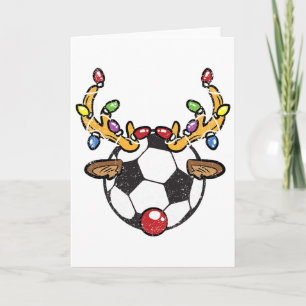 Carte Football Ll Renne Noël Pyjama X-mas Lumières S