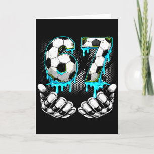 Carte Football Masculin 67 6 7 Six Seven Mème Drôle Gen 