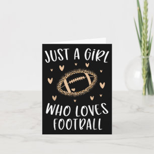 Carte Football Mignonne Pour Les Filles Juste Une Fille