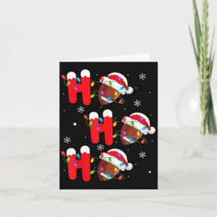 Carte Football Noël Ho Ho Ho Père Noël Srts Joueur Amusa