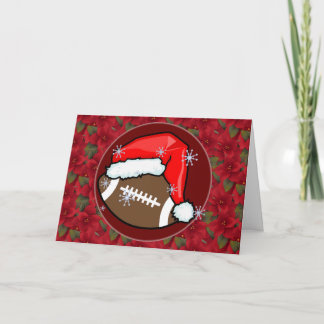 Carte - Football Père Noël décoratif
