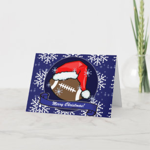 Carte - Football Père Noël décoratif