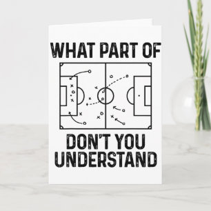 Carte Football Quelle Partie De Ne Comprenez-Vous Pas Dr