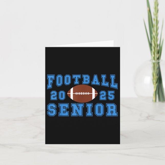 Carte Football Senior Night Football Senior 2025 Graduat (Devant)