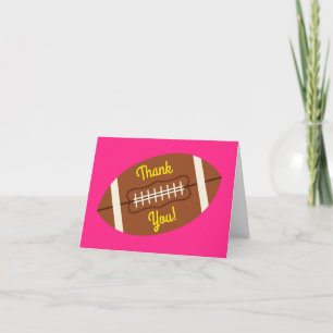 Carte Football Sports Anniversaire fête rose