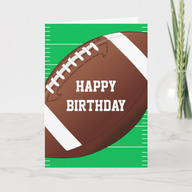 Carte Football Sports Fan Anniversaire (Devant)