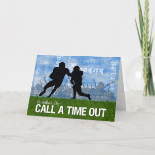 Carte Football Sports Fête des pères à thème