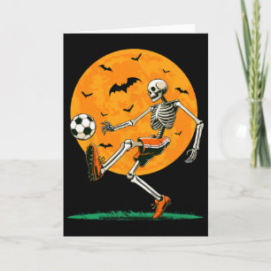 Carte Football Squelette Épouvantable Footll Garçons Hal