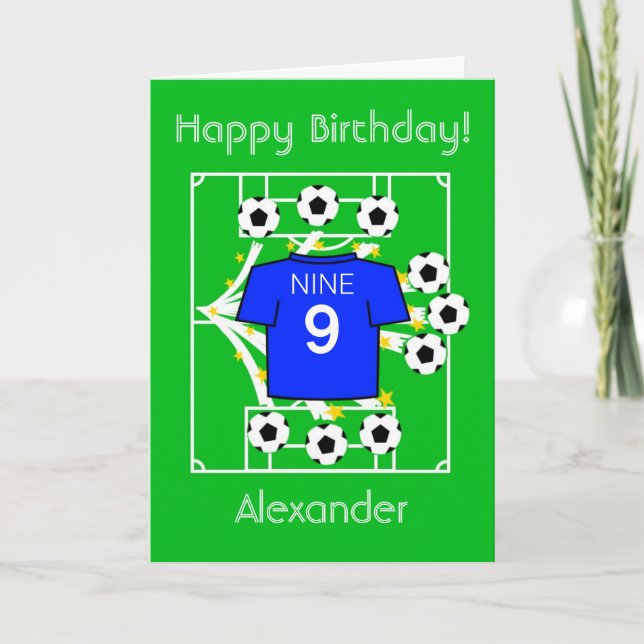 Carte Football Star (All Blue) (Devant)