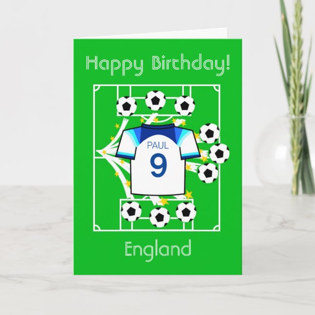 Carte Football Star Angleterre (Devant)