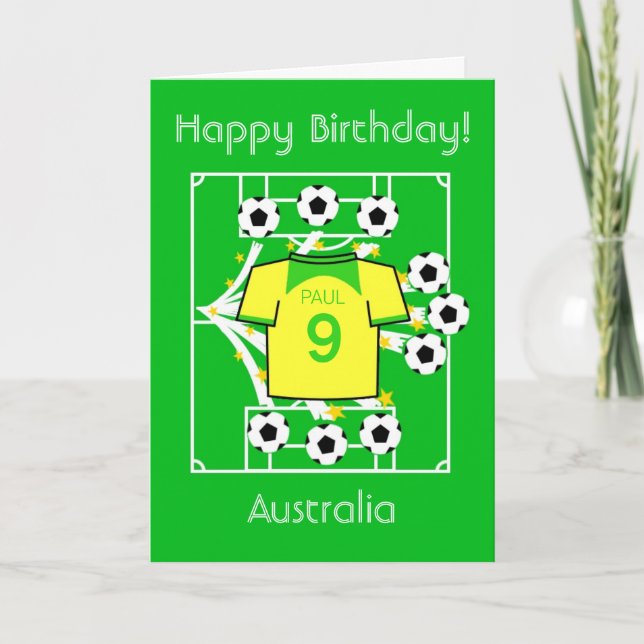Carte Football Star Australie (Devant)