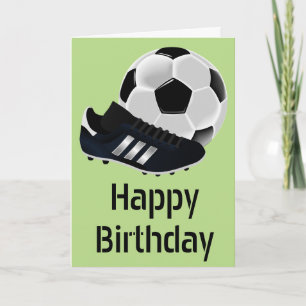 Carte Football / Thème d'anniversaire de football