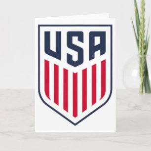 Carte Football Usa Avant Crest Blanc Usmnt Officiellemen
