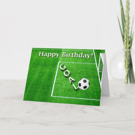 Carte Footballeur De Joyeux Anniversaire Zazzle Fr