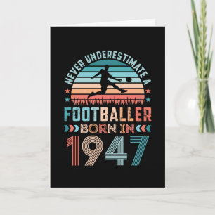 Carte Footballeur né 1947 Football 80e anniversaire Cade