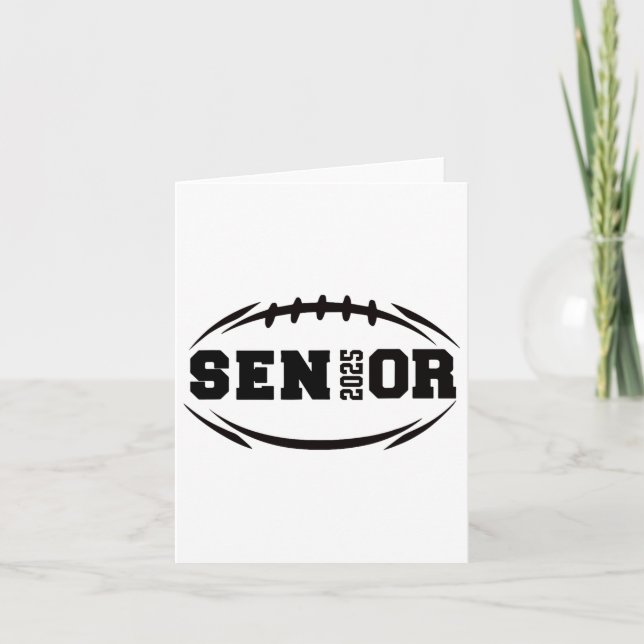 Carte Footbyll Senior 2025 Graduation Year (Devant)