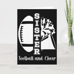 Carte Footll Et Sœur De Cheer Cheerleading Et Footll Si