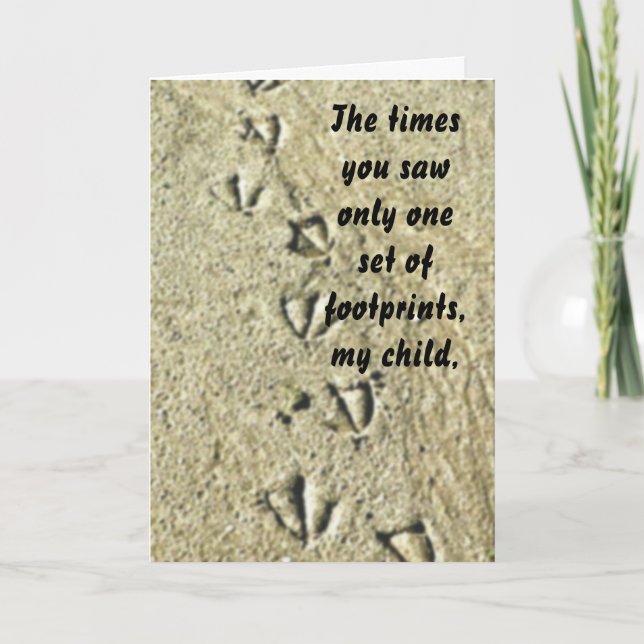 Carte Footprints note card (Devant)