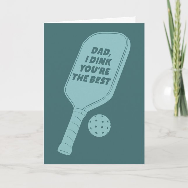 Carte For Dads Who Play Pickleball Father's Day (Devant)