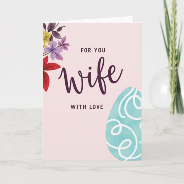 Carte For You Wife With Love Card (Devant)