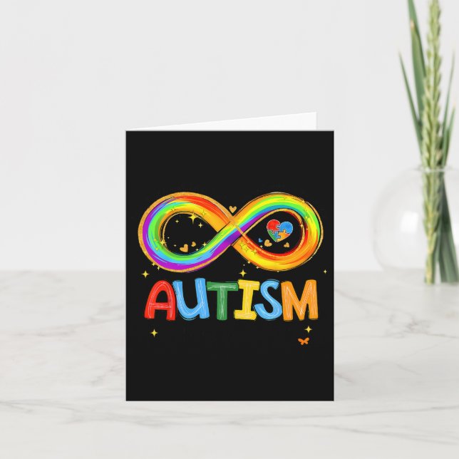 Carte Force De sensibilisation sur l'autisme Et Coeur No (Devant)
