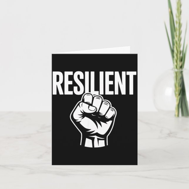 Carte Force mentale résiliente Estime de soi Motivation (Devant)