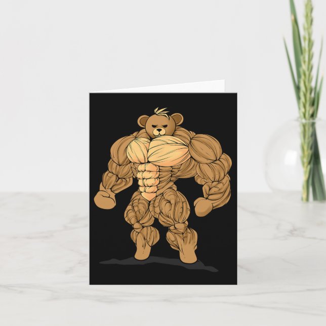 Carte Force musculaire Ours de sport (Devant)