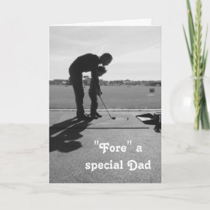 Carte "Fore" Spécial Père, Fils et Père Golf Anniversair