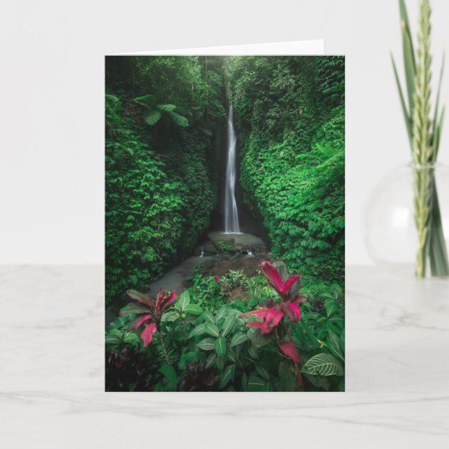 Carte Forêt | Cascades Leke Leke Waterfalls à Bali (Devant)
