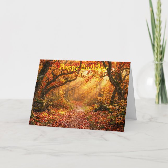Carte Forêt d'automne (Devant)