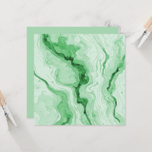 Carte Forêt de druzy Agate verte Illusion