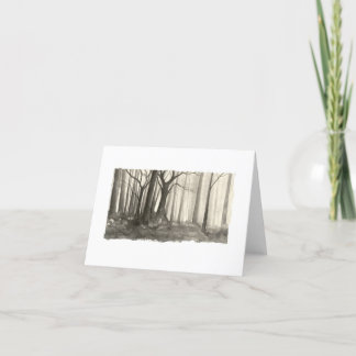 Carte Forêt de Silhouette