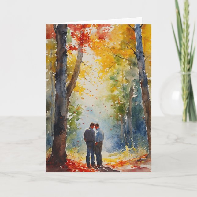 Carte Forêt embrassant l'automne (Devant)