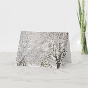 Carte Forêt enneigée d'hiver