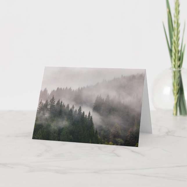Carte Forêt Misty dans les montagnes (Devant)