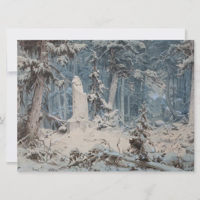 Carte Forêt neigeuse (Devant)