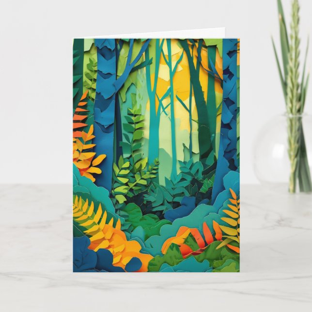 Carte Forêt stratifiée, lumière du matin (Devant)