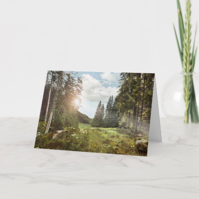 Carte Forêt | Sun Peeking Thru (Devant)