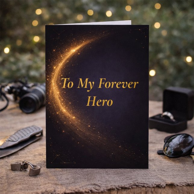 Carte Forever Hero Father’s Day Card from Daughter (Créateur téléchargé)